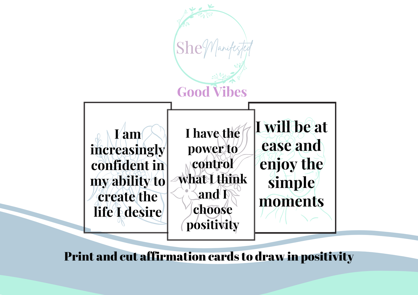 Good Vibes Positive Affirmations Card Deck
