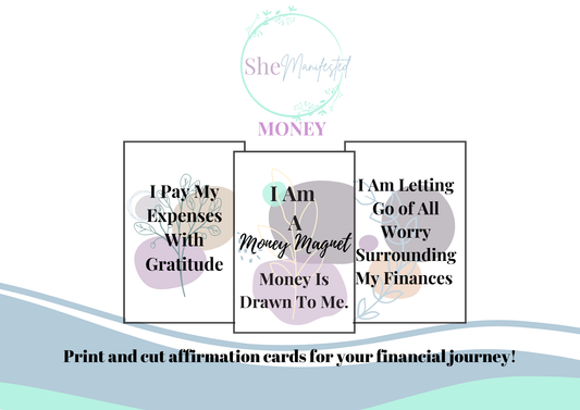Manifest Money Daily Affirmation Cards