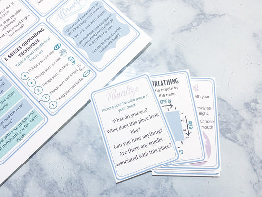 Printable Anxiety Coping Flashcards