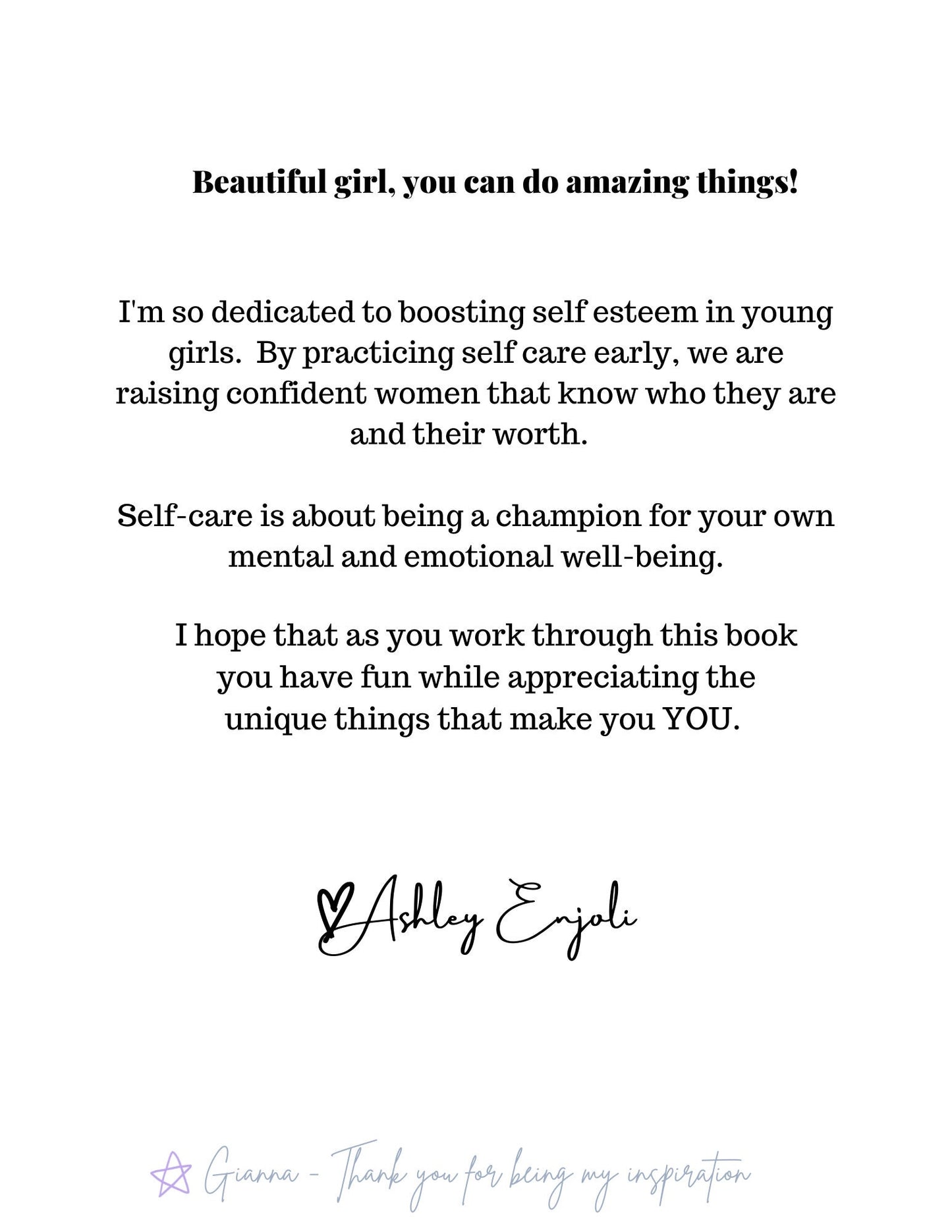 The Young Girls Guide to Self Care and Mindfulness Creative Journal Printable Workbook